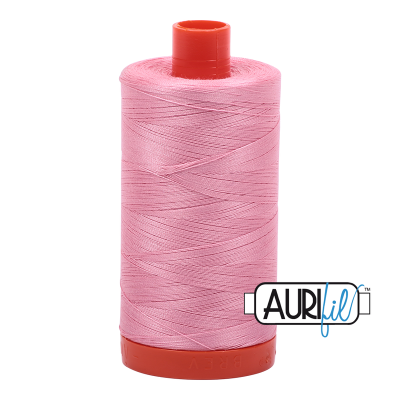 Aurifil 40wt Cotton Mako Thread - Bright Pink (2425) - Large Spool (1000m/1094yd)