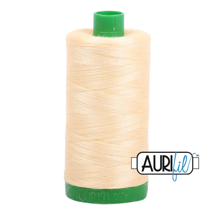 Aurifil 40wt Cotton Mako Thread - Champagne (2105) - Large Spool (1000m/1094yd)