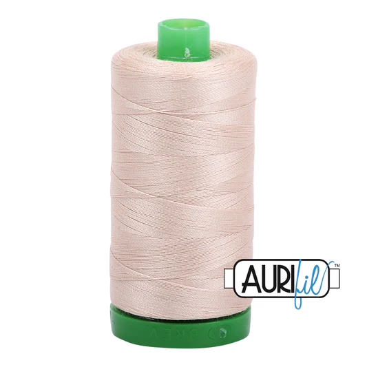 Aurifil 40wt Cotton Mako Thread - Ermine (2312) - Large Spool (1000m/1094yd)