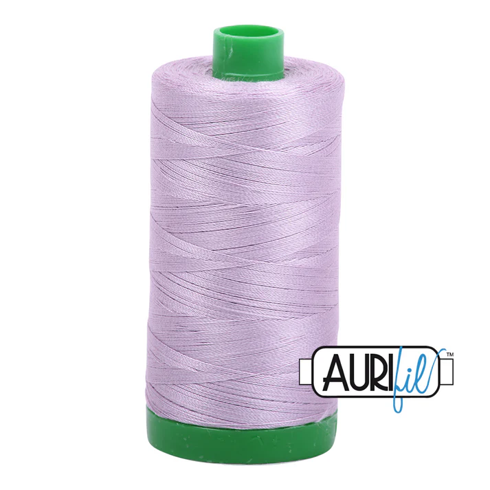 Aurifil 40wt Cotton Mako Thread - Lilac (2562) - Large Spool (1000m/1094yd)