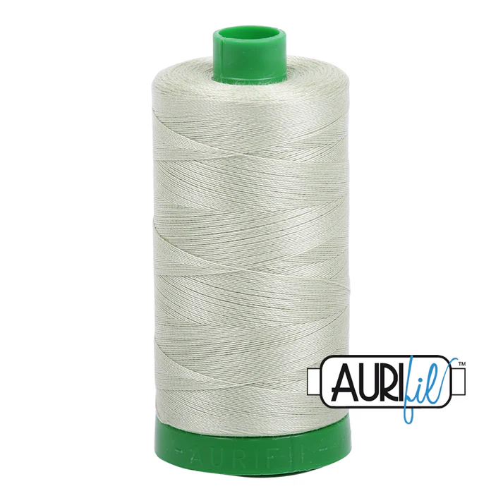 Aurifil 40wt Cotton Mako Thread - Spearmint (2908) - Large Spool (1000m/1094yd)