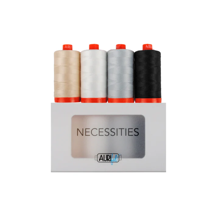 Aurifil Necessities 50WT Collection (4 Large Spools)