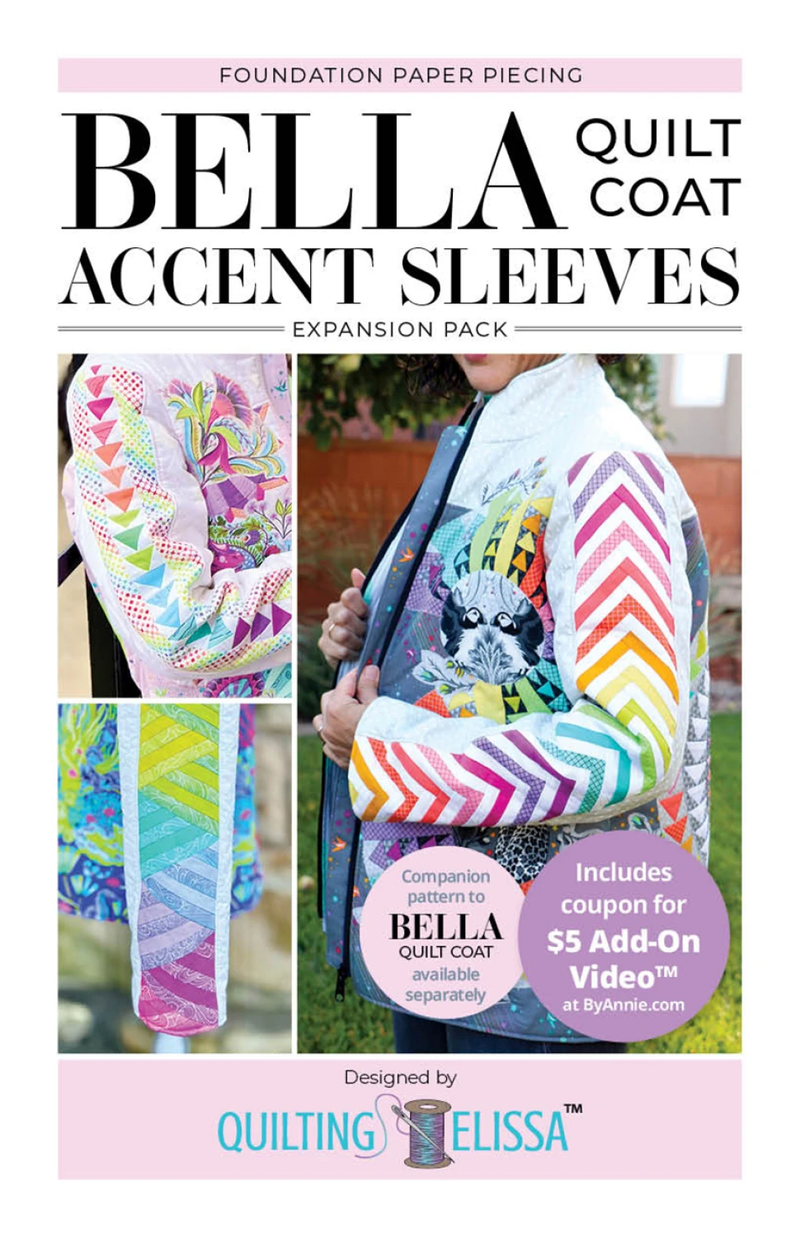 PRE ORDER - Bella Accent Sleeves FPP Expansion Pack (for Bella Quilt Coat) from ByAnnie by Quilting Elissa - Arrives November 2025