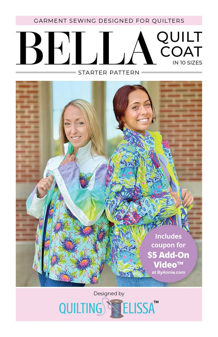 PRE ORDER - Bella Quilt Coat ByAnnie Designed by Quilting Elissa - Arrives November 2025