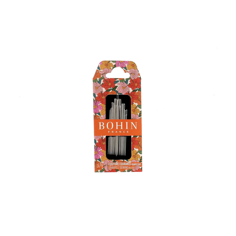 Bohin Blossom Collection (Orange) - Sharp Needles Big Eye Sizes 3 to 9