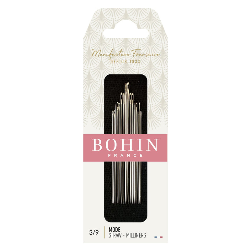 Bohin - Straw Milliners needles - Sizes 3 to 9