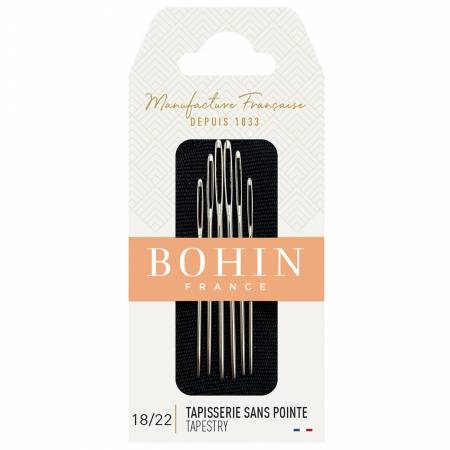 Bohin - Tapestry needles - Sizes 18 to 22 (Blunt End)