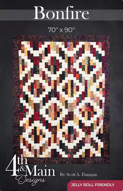 Bonfire Quilt Pattern from 4th & Main Designs