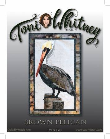 Brown Pelican Applique Pattern by Toni Whitney Design