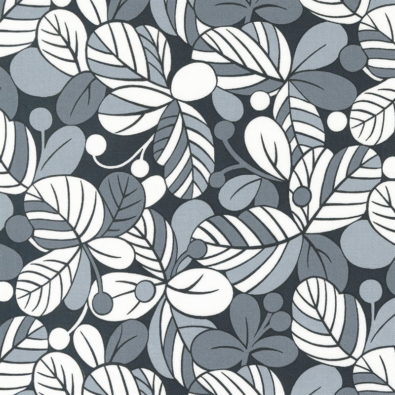 Asphalt (533721-6) Leaf Me Alone - Concrete Jungle by Studio M for Moda Fabrics