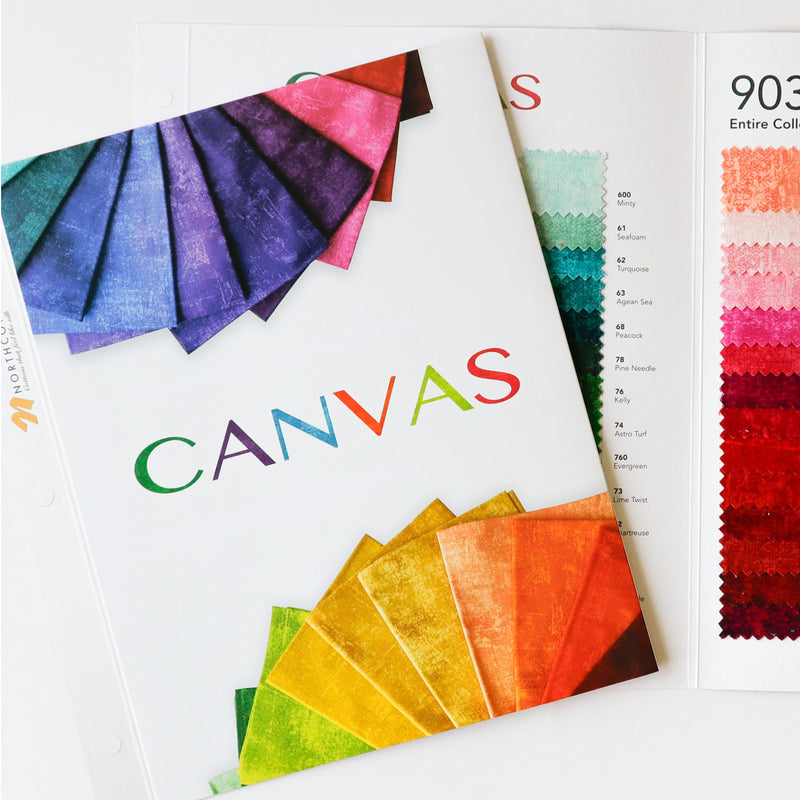 PRE ORDER - Canvas Color Card from Northcott Fabrics - Arrives October 2025