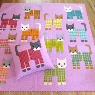 Cats in Pajamas Quilt Pattern by Elizabeth Hartman