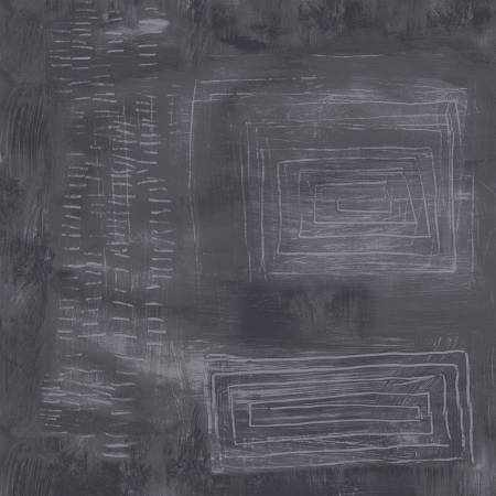 Charcoal Scribble (52386D-2) - Color Theory by Carrie Bloomston for Windham Fabrics - $19.96/m ($18.42/yd)