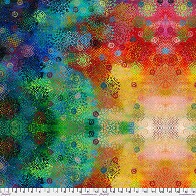 Multi Colorburst (PWSP083) - Paper Trees by Sue Penn for FreeSpirit Fabrics