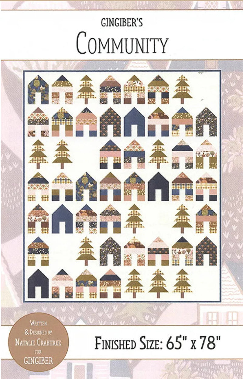 Community Quilt Pattern by Natalie Crabtree for Gingiber