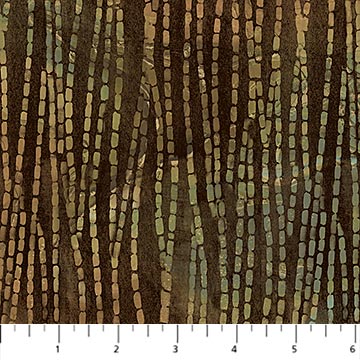 Brown Multi Stripe - Barista for Northcott Fabrics