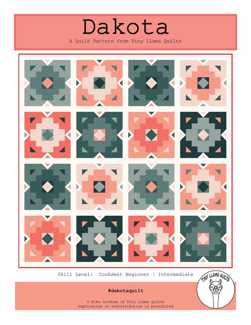 Dakota Quilt Pattern from Tiny Llama Quilts (PDF Download)