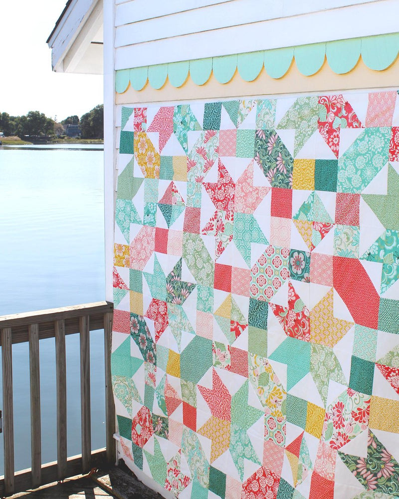 Dance Party Quilt Kit featuring Tango by Kate Spain for Moda Fabrics