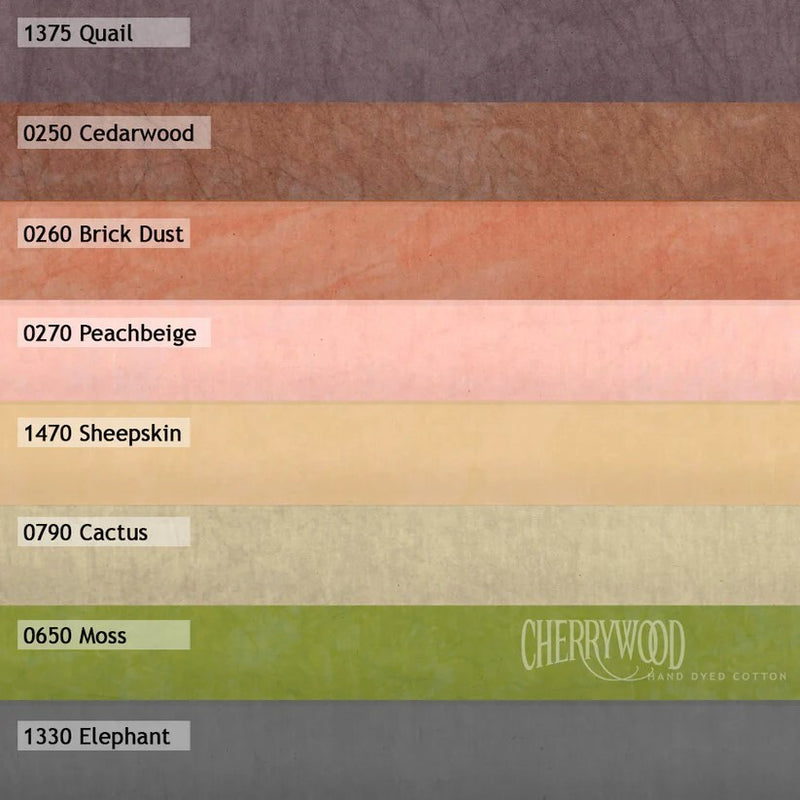 PRE ORDER Cherrywood Hand-Dyed Fabrics - Desert Garden Dawn Bundle - Arrives Late Summer