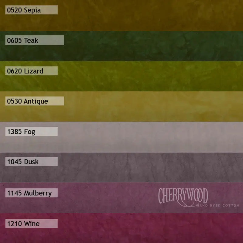 PRE ORDER Cherrywood Hand-Dyed Fabrics - Desert Garden Dusk Bundle - Arrives Late Summer