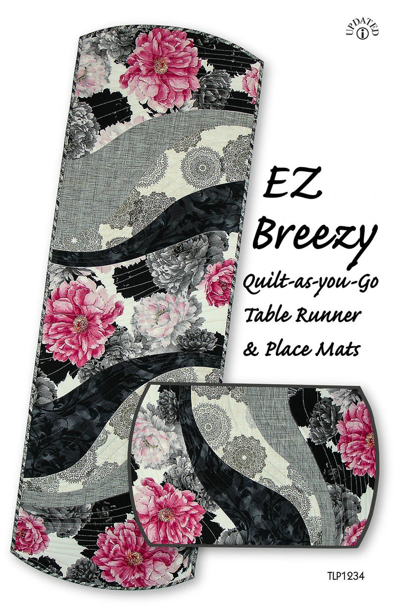 EZ Breezy Table Runner/Place Mats Kit featuring Barista by Northcott Fabrics