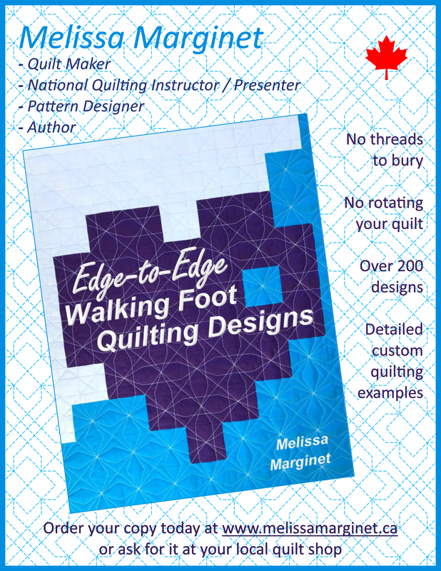 Modern Quilting With Your Walking Foot With Melissa Marginet - ZOOM Class - Feb 21 11:00 to 5:30 CST