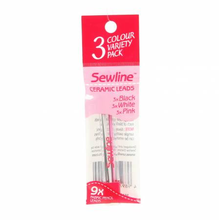 Sewline Fabric Pencil Lead Refill 0.9mm - Variety Pack