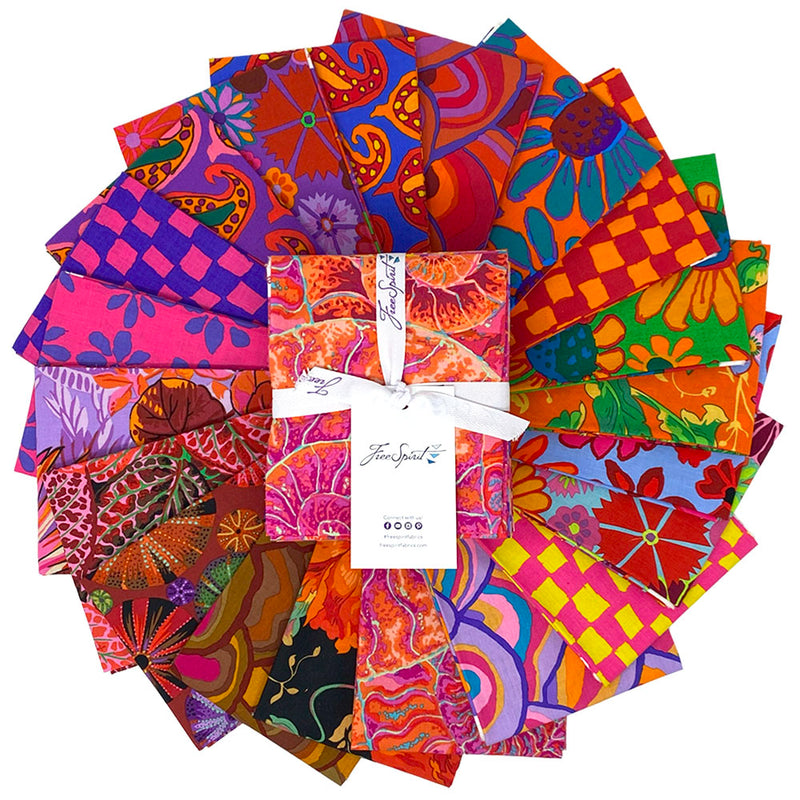 Hot - Fat Quarter Bundle - August 2024 Collection by Kaffe Fassett Collective for FreeSpirit Fabrics