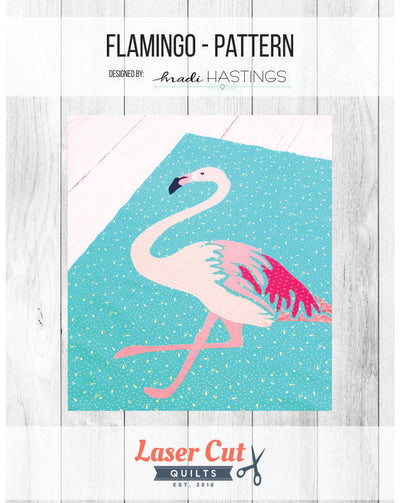 Flamingo Applique Pattern by Madi Hastings for Laser Cut Quilts