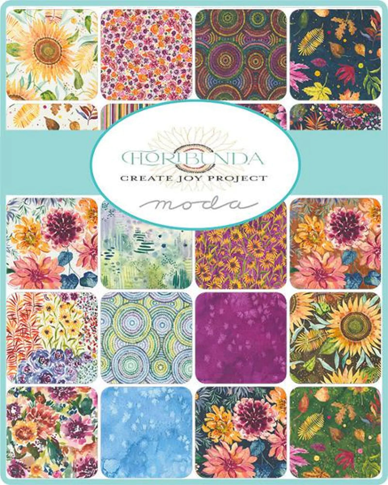 Floribunda Charm Pack (42 5" Squares ) by Create Joy Project for Moda Fabrics