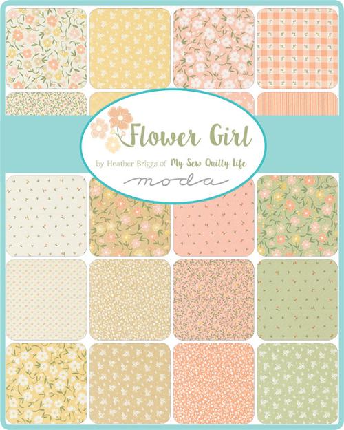 Flower Girl by Heather Briggs of My Sew Quilty Life for Moda Fabrics - Fabric Swatch