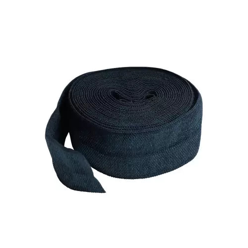 Navy - Fold-over Elastic (20mm x 2 yds) by Annie