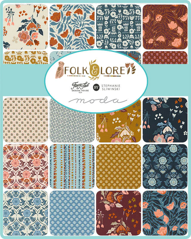 Charm Pack (42 5" Squares) Folk & Lore by Fancy That House Design for Moda Fabrics