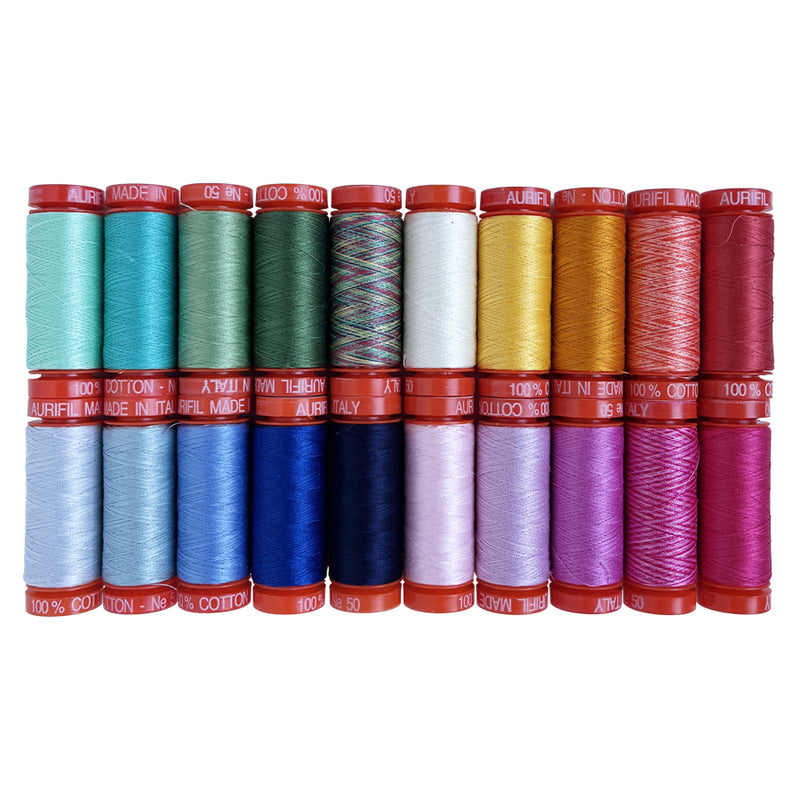 Aurifil Foundations 50WT Collection (20 Small Spools)