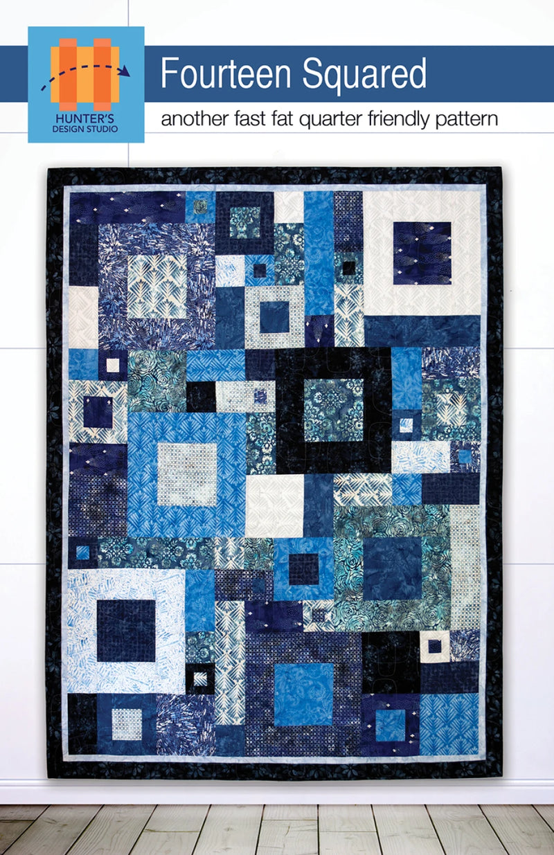 Fourteen Squared Quilt Pattern from Hunter&