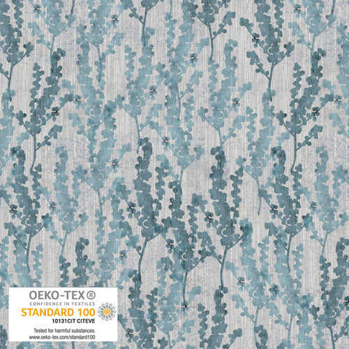 Northern Blues - Berry Branches in Grey (4502-905) by Stof Fabrics - PRE ORDER Arrives Late Fall 2024