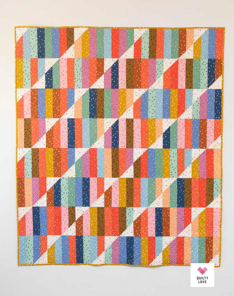 Happy Stripes Pattern from Quilty Love by Emily Dennis