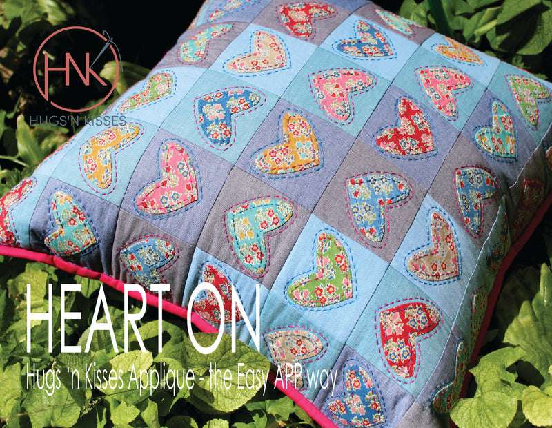 Heart On Postcard Pattern and Template