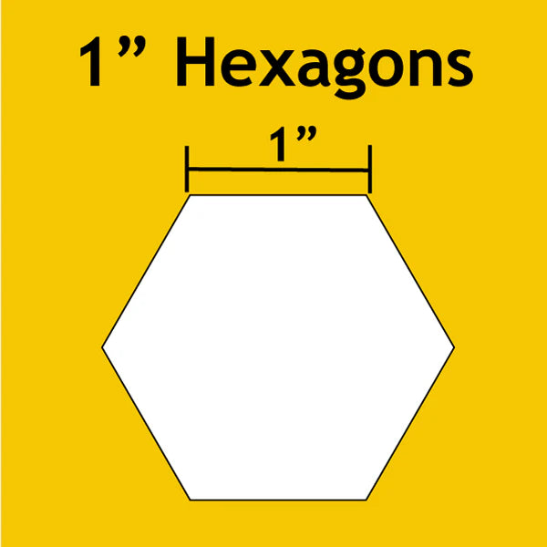 1" Hexagon Shapes Pack (100 pcs) by Paper Pieces