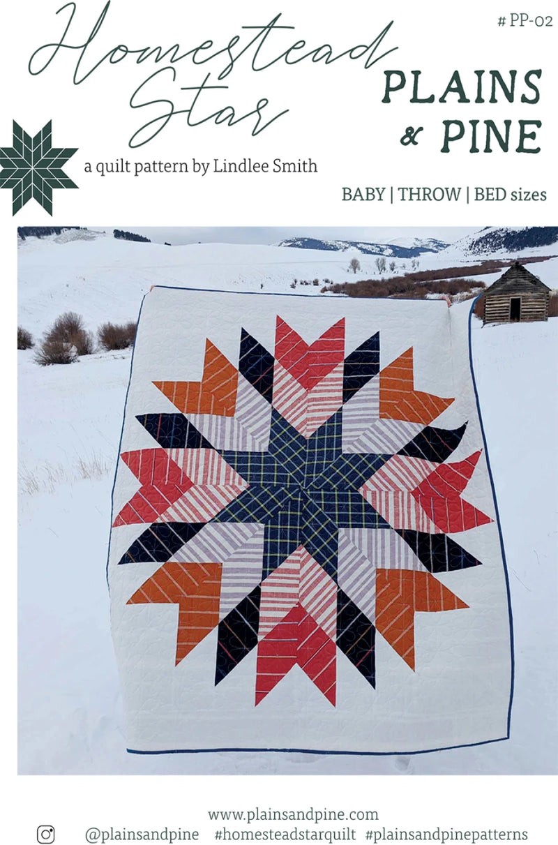 Homestead Star Quilt Pattern by Plains & Pine