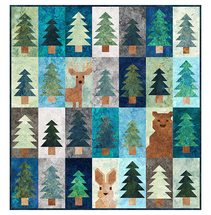 Lookout Quilt Kit featuring Stonehenge by Northcott Fabrics