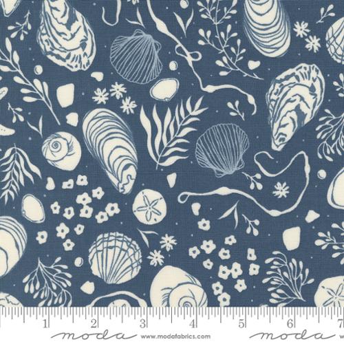 Seaglass Summer - Tide Pool in Indigo Sea (43183-13) by Sweetfire Road for Moda Fabrics - PRE ORDER Arrives Late April 2025