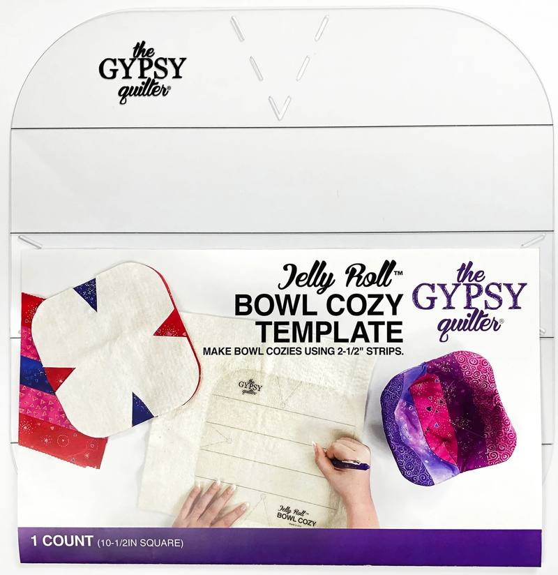 PRE ORDER - Jelly Roll Bowl Cozy Template by The Gypsy Quilter