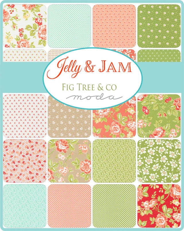 Jelly & Jam Charm Pack (42 5" Squares ) by Joanna Figueroa of Fig Tree & Co. for Moda Fabrics