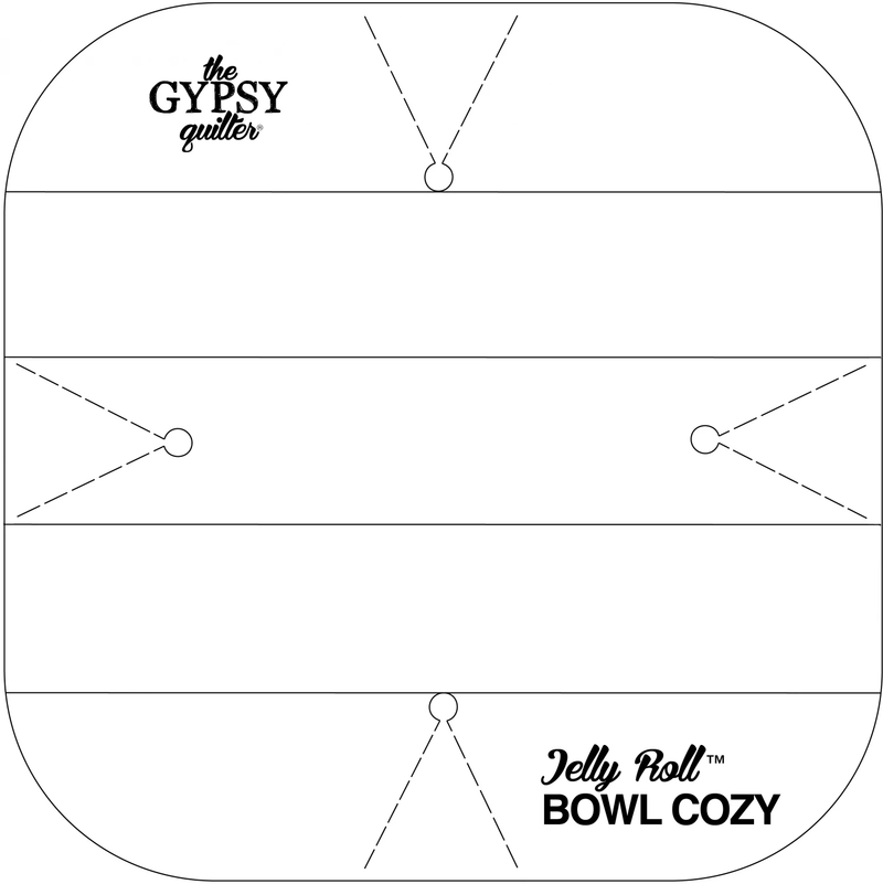 PRE ORDER - Jelly Roll Bowl Cozy Template by The Gypsy Quilter