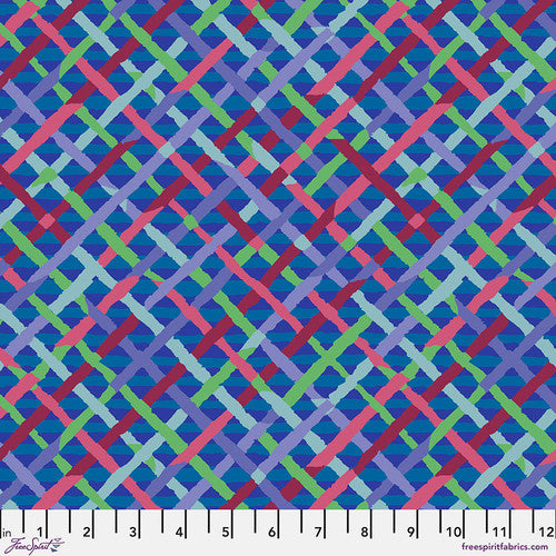 Kaffe Fassett Collective - Cobalt Mad Plaid