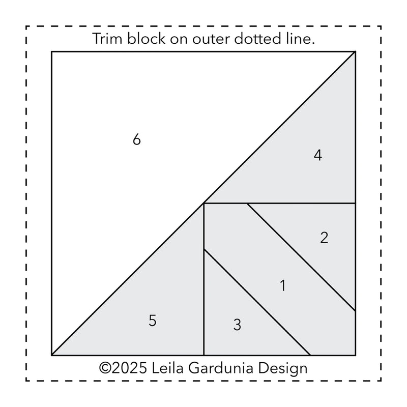 3" Scrappy Triangles Foundation Paper Piecing Pad from Leila Gardunia