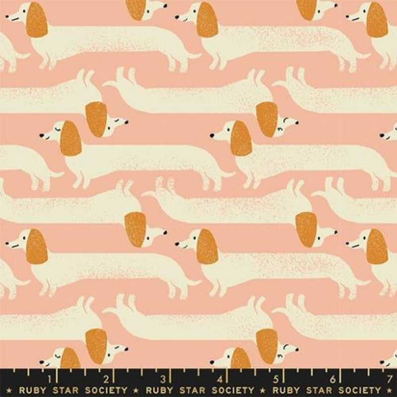 Dog Park - Long Dog in Dahlia (RS2096-11) by Sarah Watts of Ruby Star Society for Moda Fabrics