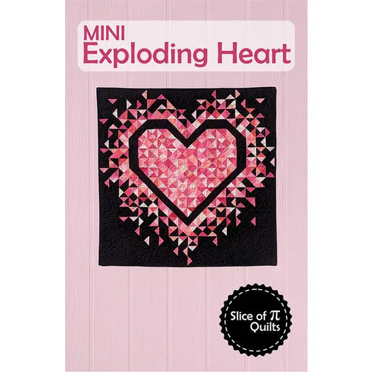 Mini Exploding Heart Quilt Pattern by Slice of Pi Designs