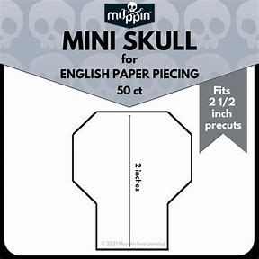Mini Skulls English Paper Piecing by Muppin